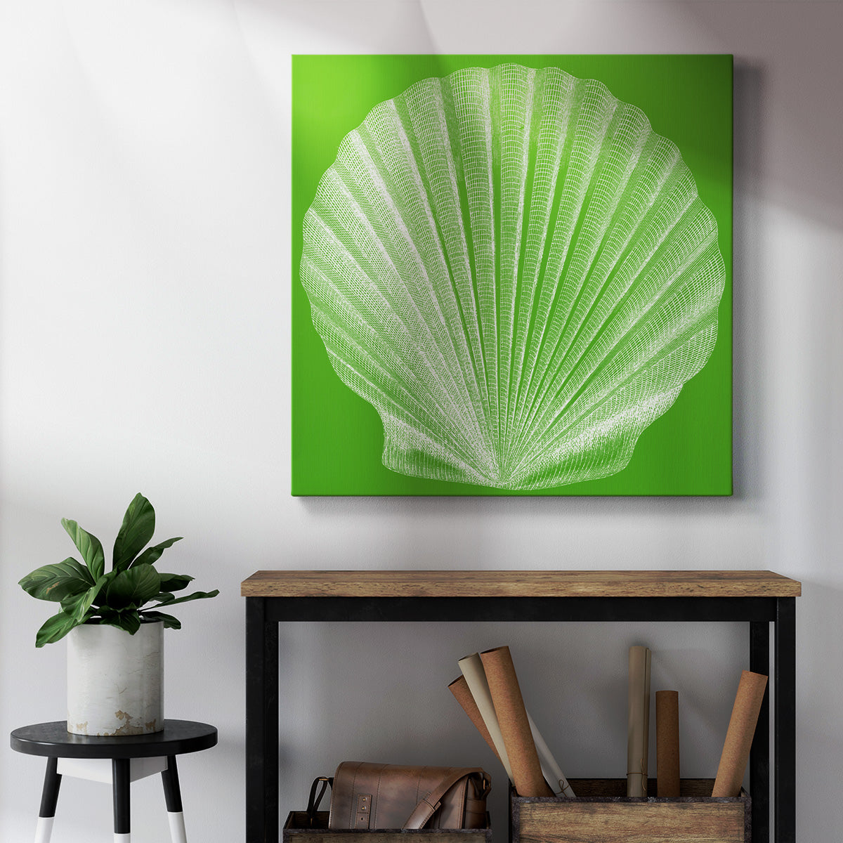 Saturated Shell II-Premium Gallery Wrapped Canvas - Ready to Hang