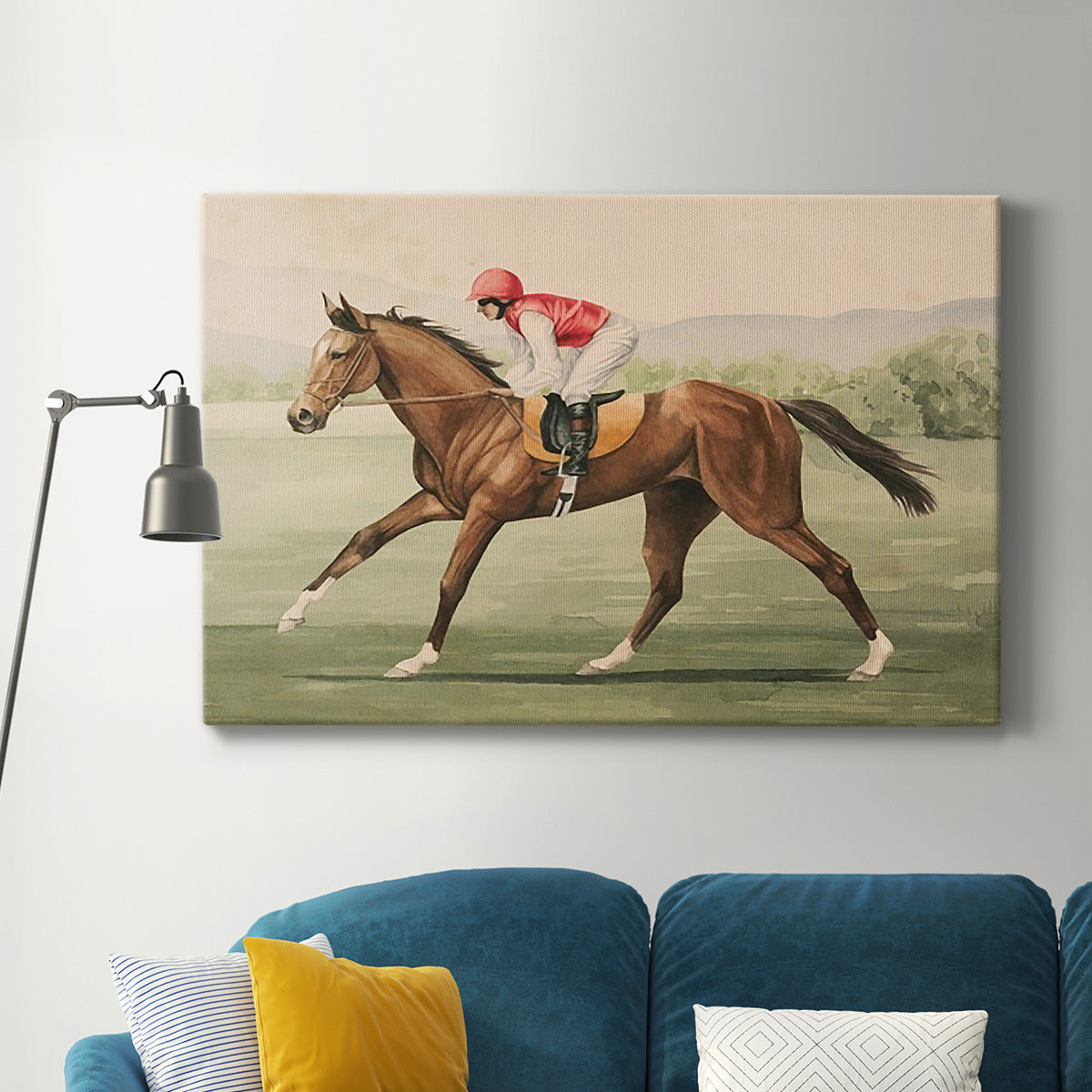 Vintage Equestrian I Premium Gallery Wrapped Canvas - Ready to Hang