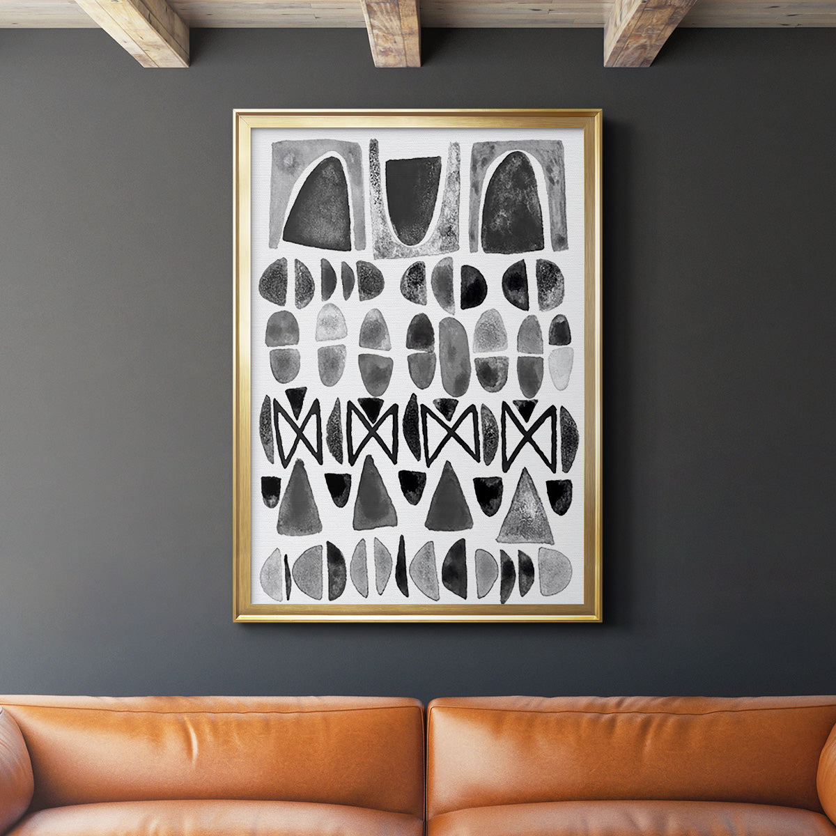 Grey Arches I Premium Framed Print - Ready to Hang