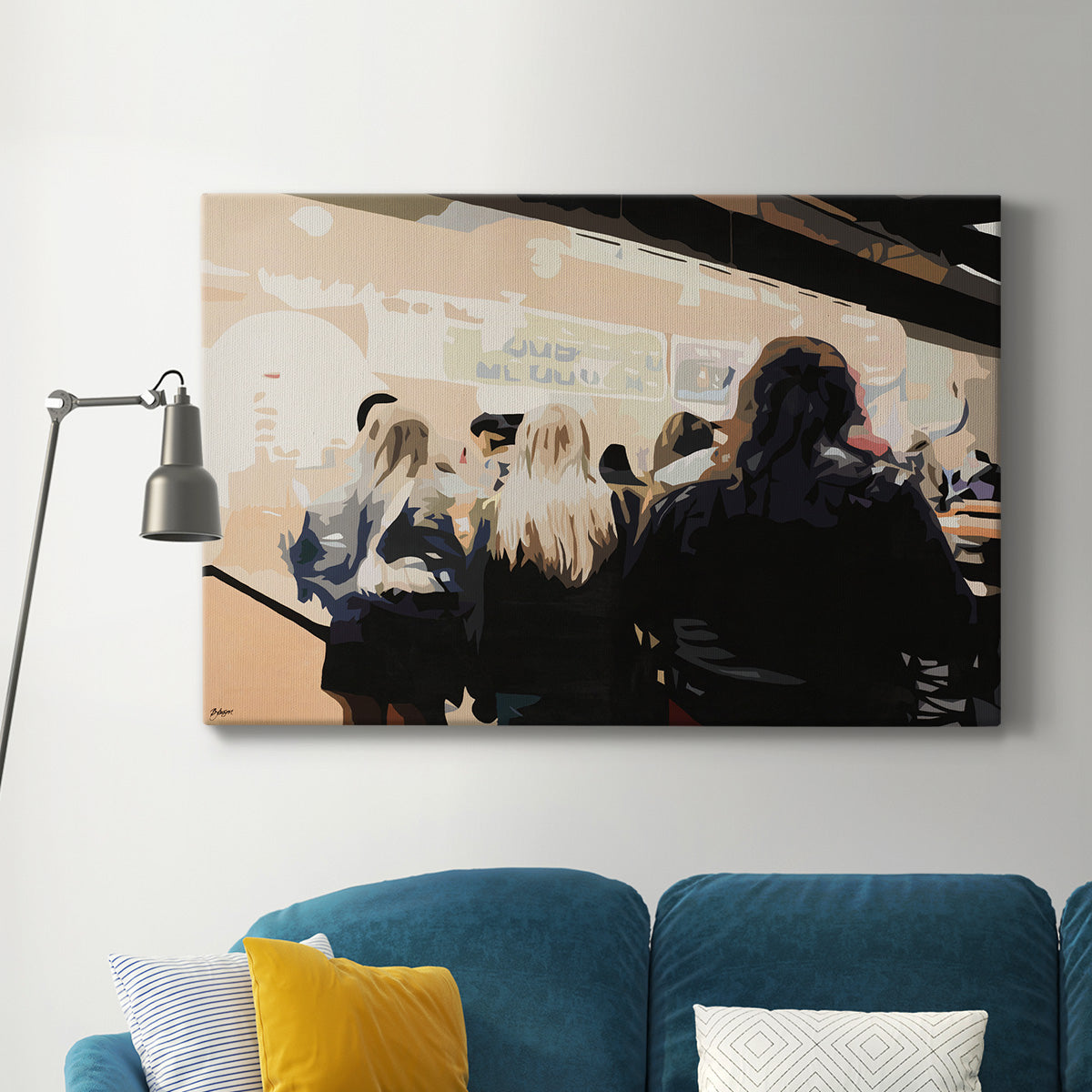 Late Night Queue Premium Gallery Wrapped Canvas - Ready to Hang