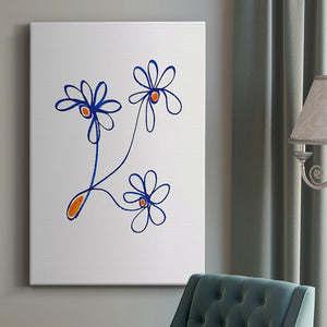 Wobbly Blooms III Premium Gallery Wrapped Canvas - Ready to Hang