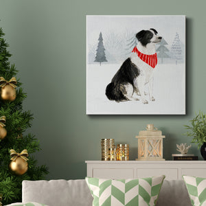 Christmas Cats and Dogs II-Premium Gallery Wrapped Canvas - Ready to Hang