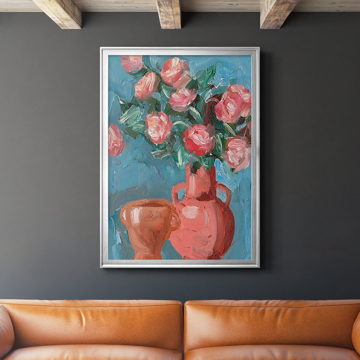 Rosa Blooms I Premium Framed Print - Ready to Hang