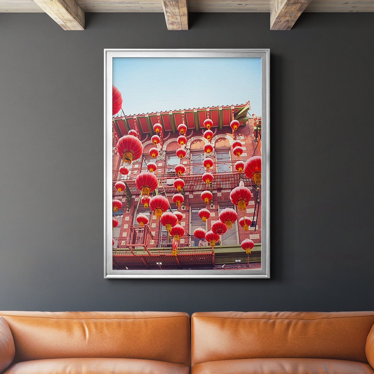 Lovely Lanterns II Premium Framed Print - Ready to Hang