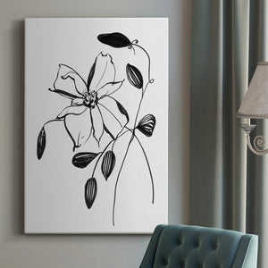 Wild Clematis II Premium Gallery Wrapped Canvas - Ready to Hang