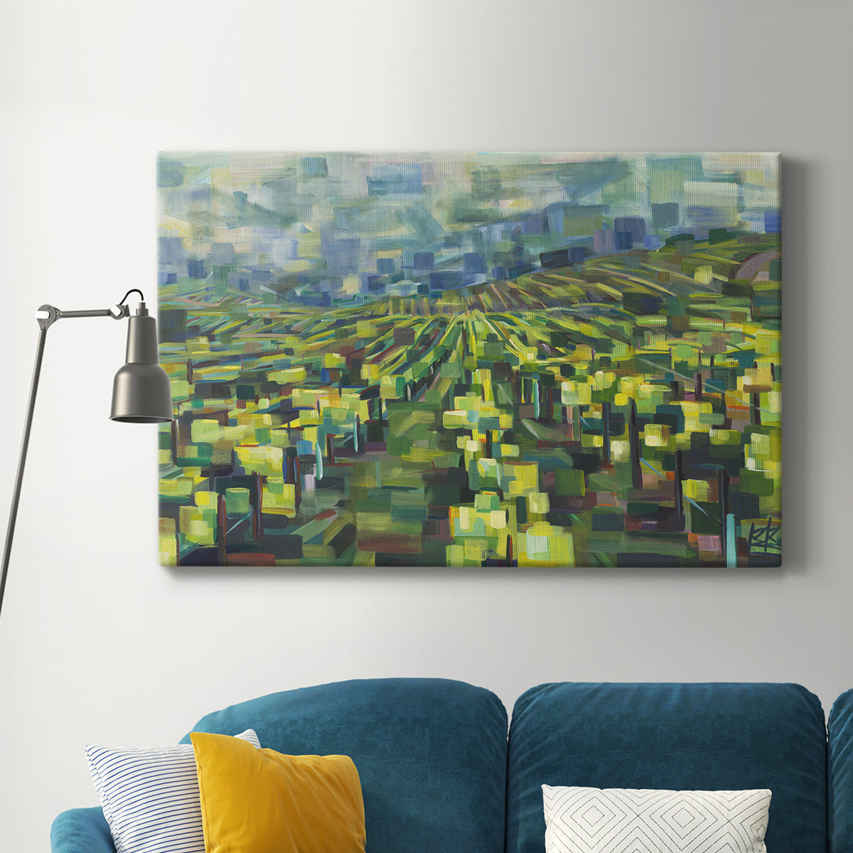 Yellow Grapevines Forever Premium Gallery Wrapped Canvas - Ready to Hang