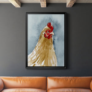 Chicken Portrait II Premium Framed Print - Ready to Hang