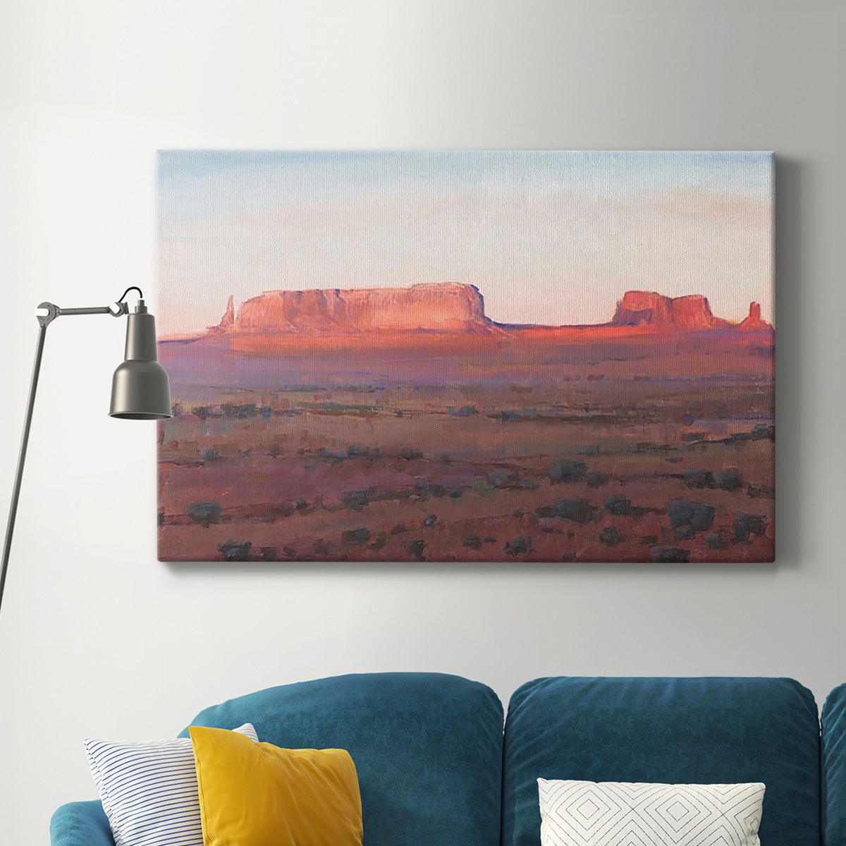 Red Rocks at Dusk I Premium Gallery Wrapped Canvas - Ready to Hang