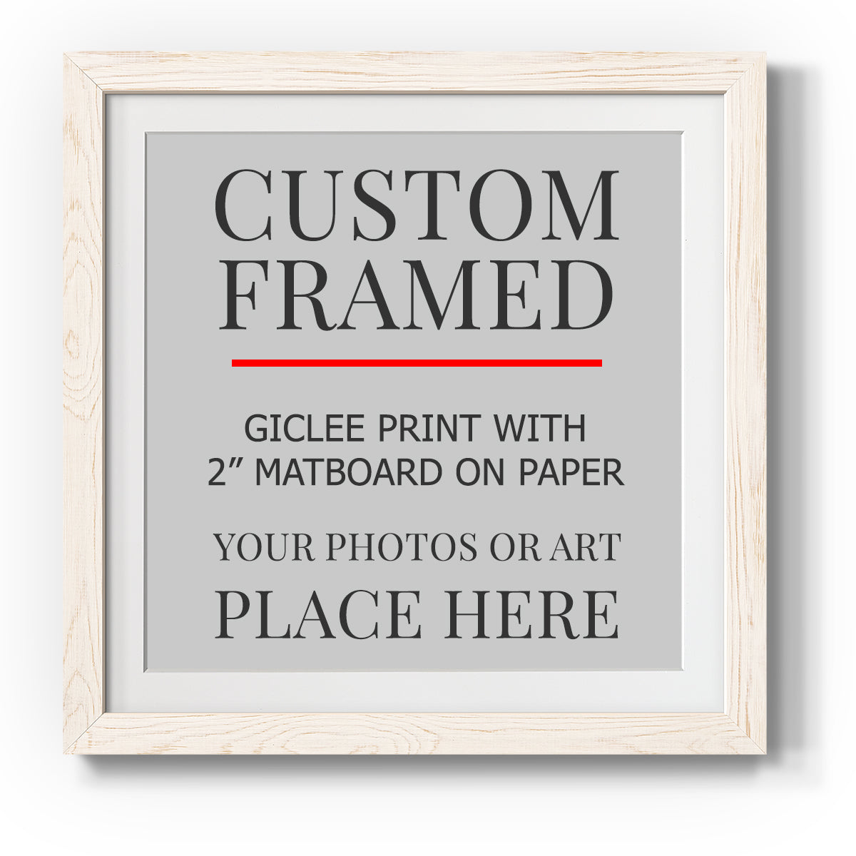 Square Custom Rustic Frames - Gallery Wrapped Canvas or Prints